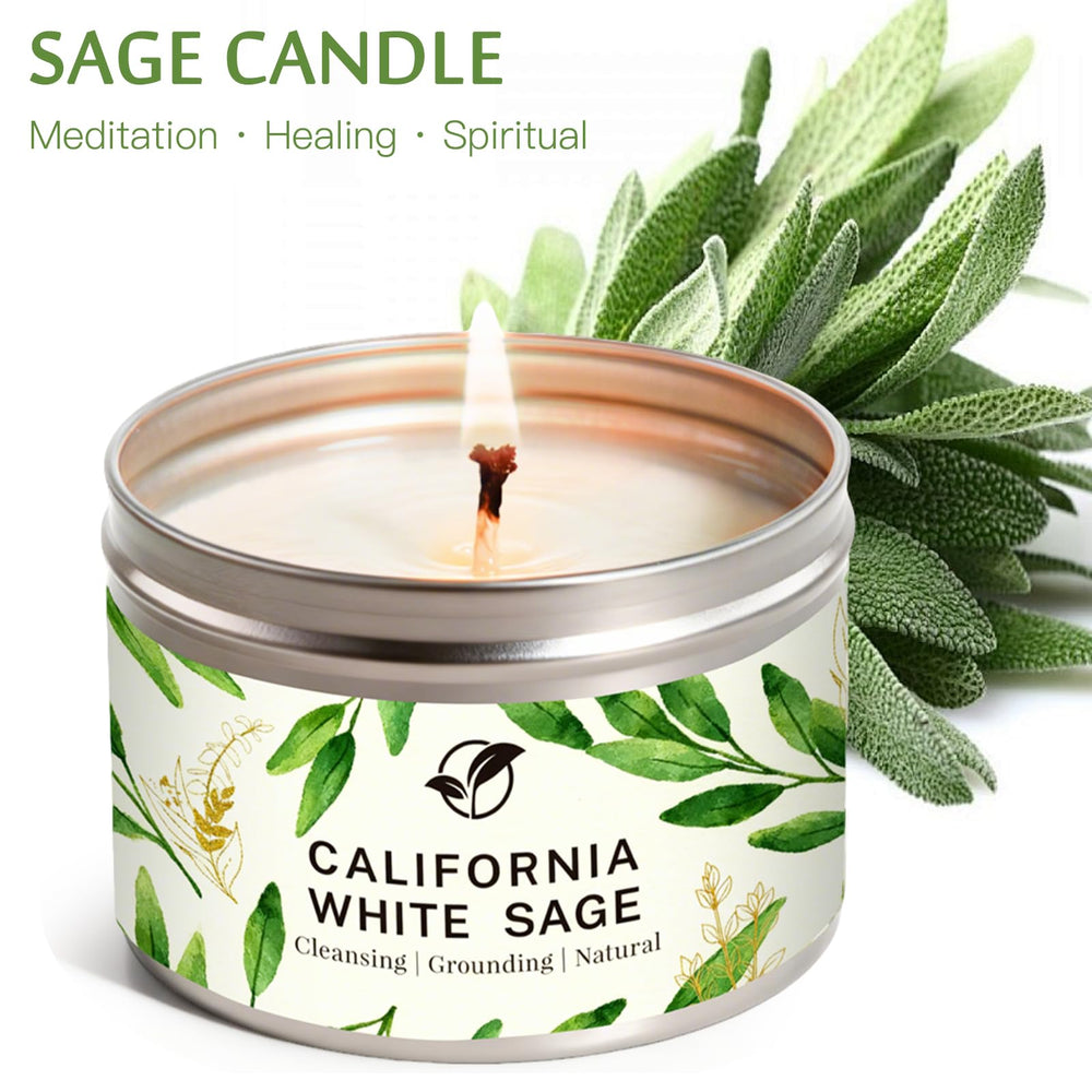 Natural soy wax with lead-free wick for a clean burn