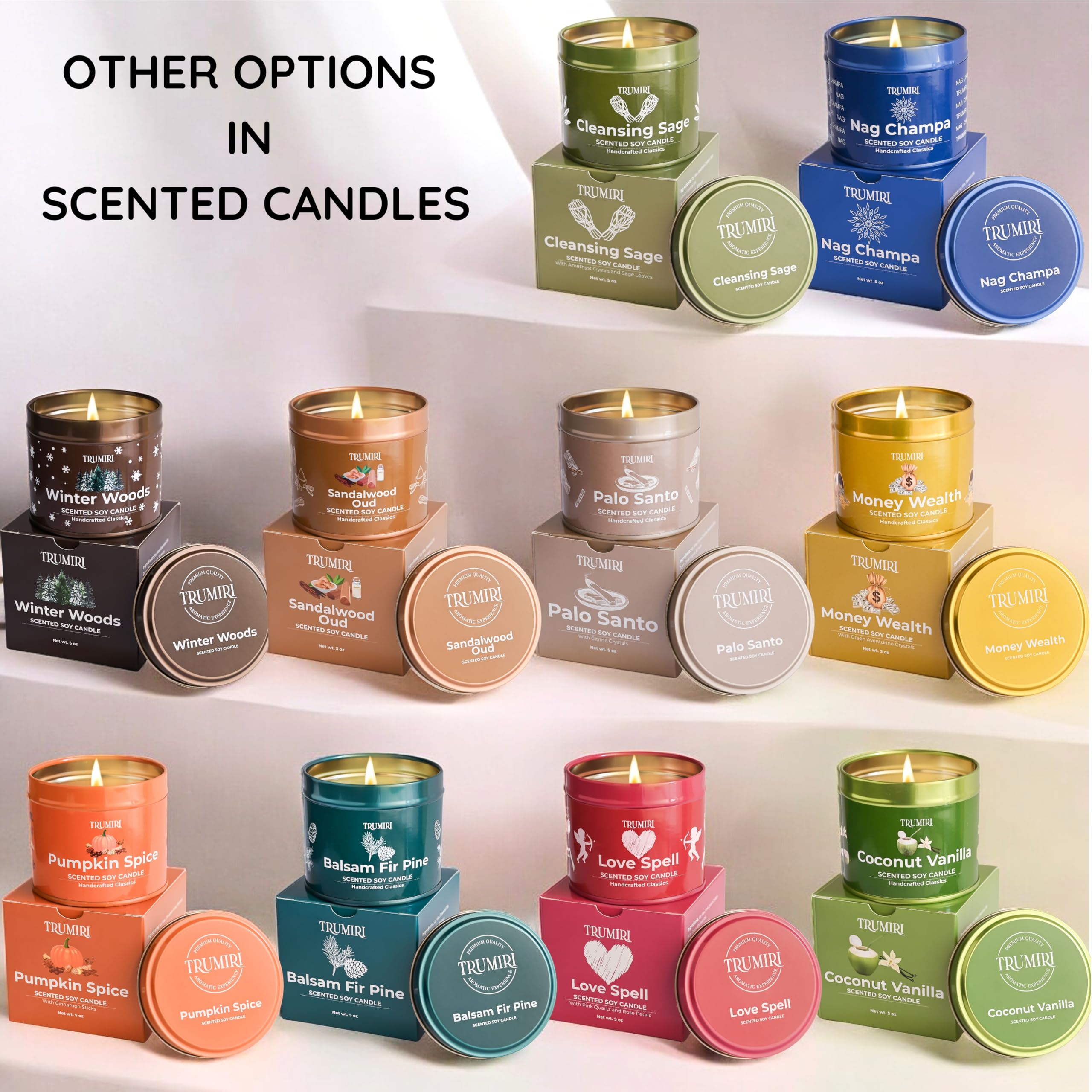 Lit sage candle emitting calming aroma for meditation