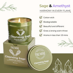 Non-toxic, eco-friendly candle with clean soy wax