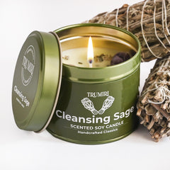Aromatherapy candle designed for energy cleansing
