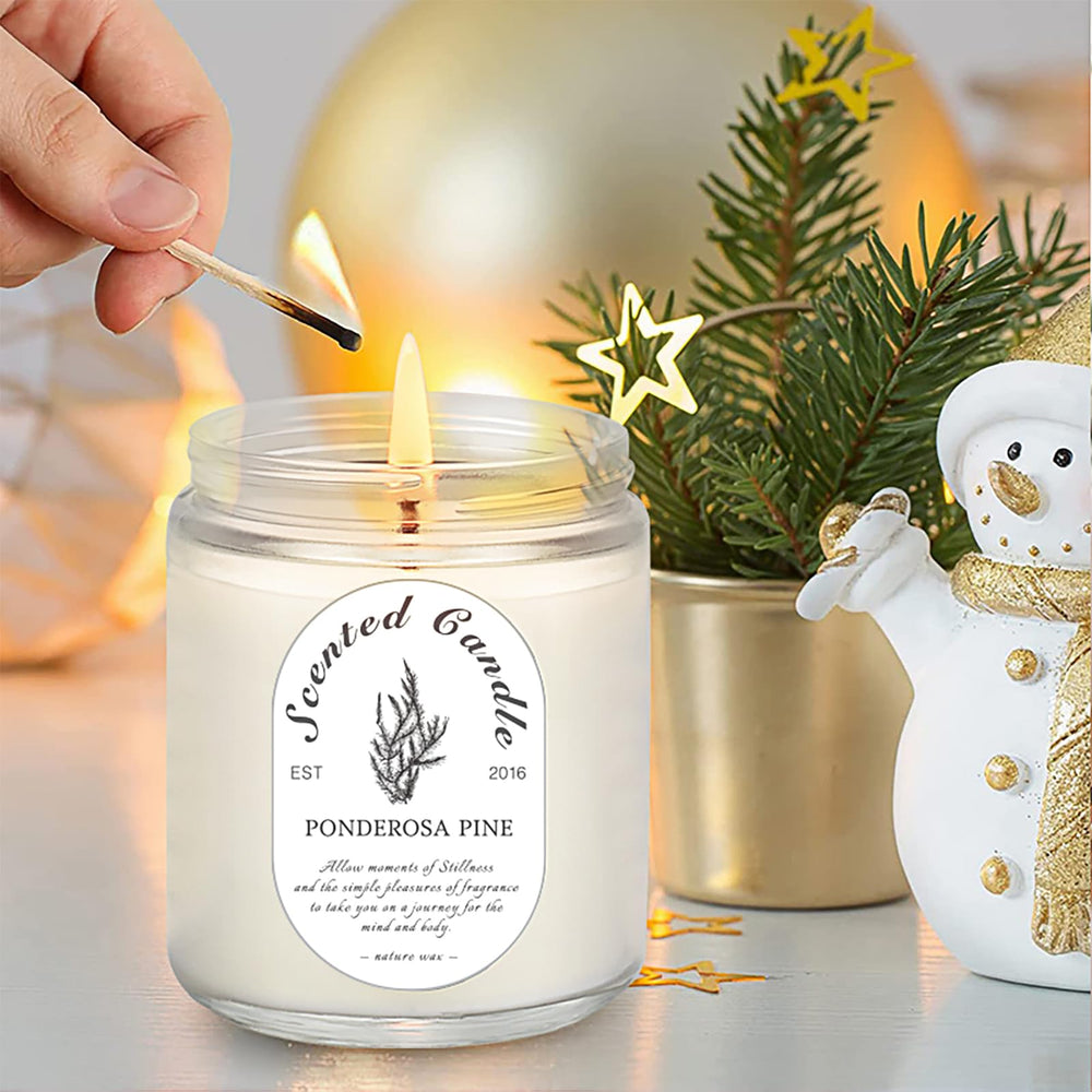 Sage scented candle jar label