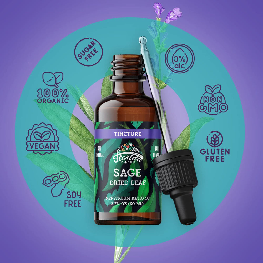 Concentrated liquid dropper for Sage Extract