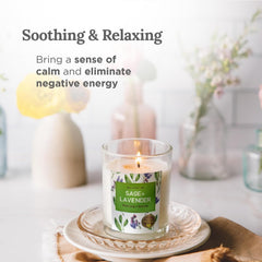 Aromatherapy candles for energy cleansing with a 42-hour burn time