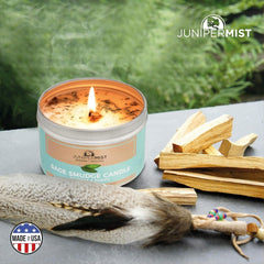 Packaged Sage Smudge Candle – Made in USA