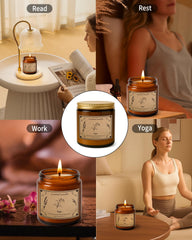 Soy wax sage candle for home decor