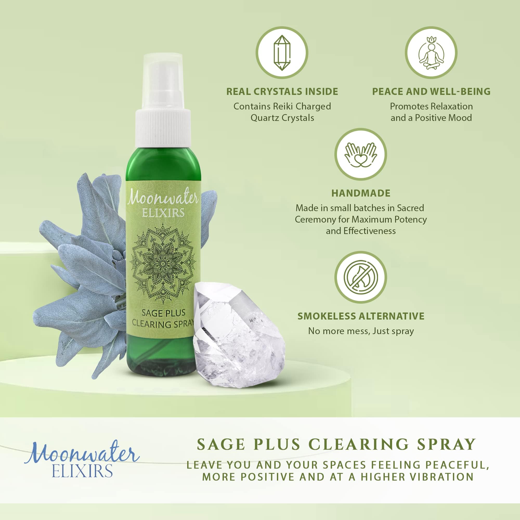 Aura-cleansing Sage Spray used for energy clearing