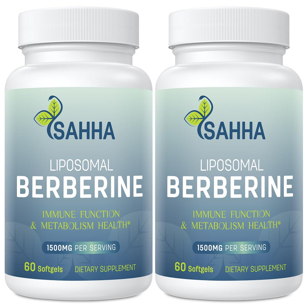 Sahha Liposomal Berberine HCL 1500mg bottle front