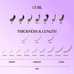 SAIGON LASH 16-row lash tray supports hygienic, quick application.