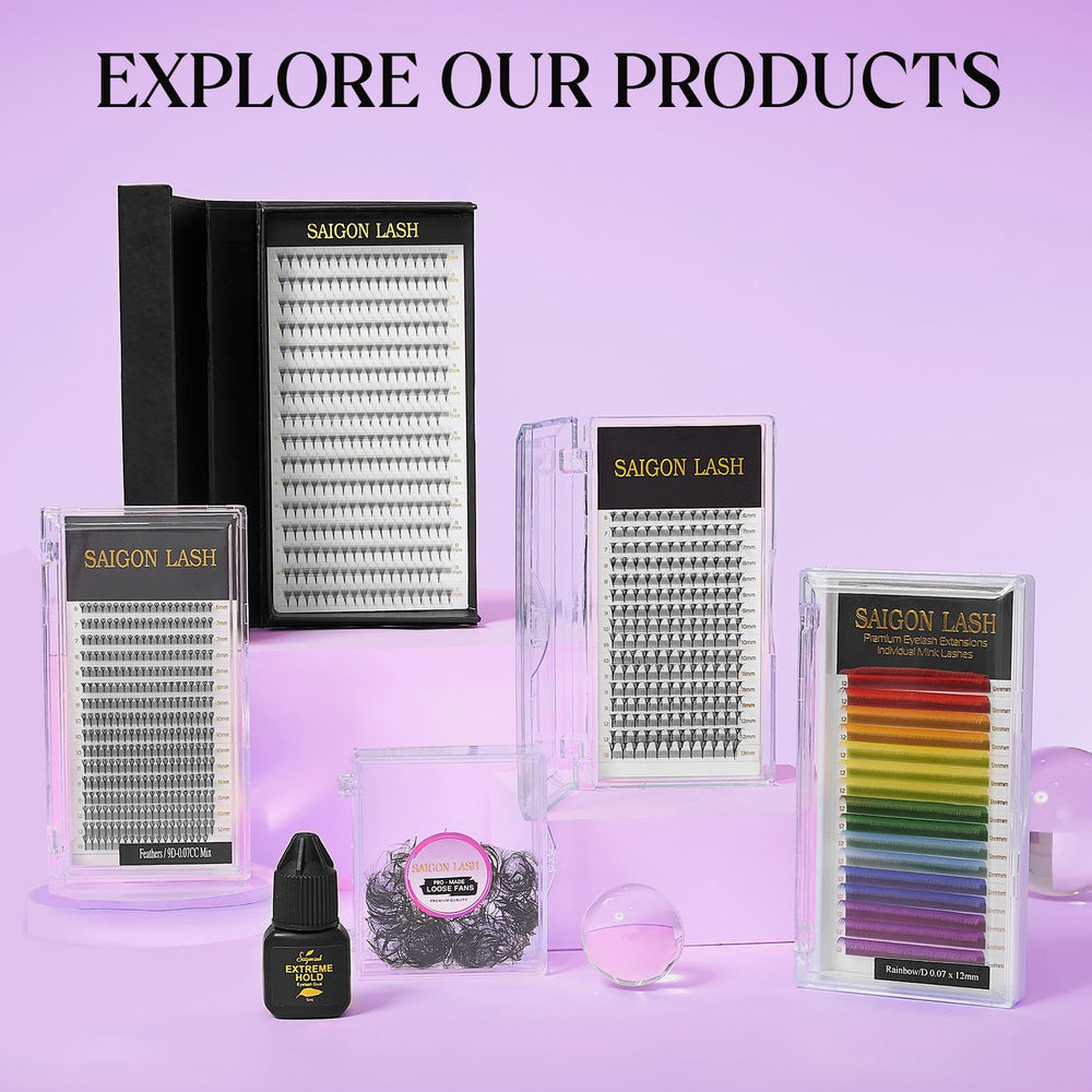 Saigon Lash 16-row lash tray keeps pro work organized and efficient.