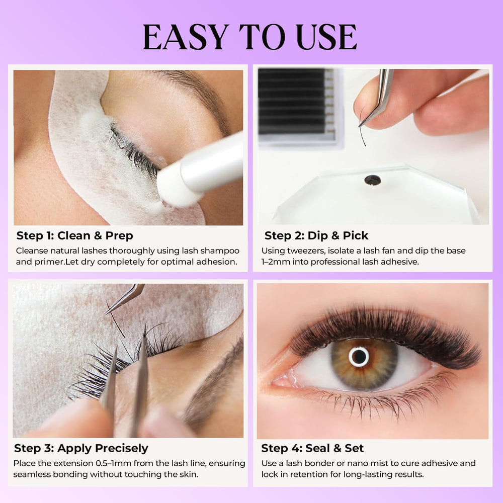 SAIGON LASH 4–15mm lengths for customized lash looks.