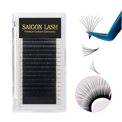 Camellia extensions provide fluffy strips for dramatic yet soft volume.