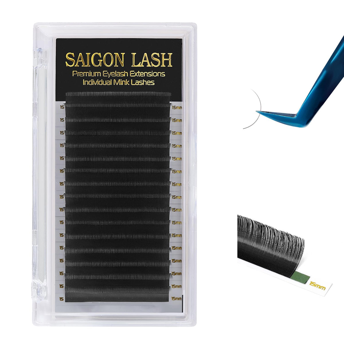 SAIGON LASH mink lashes bundle for professional services with soft sheen.