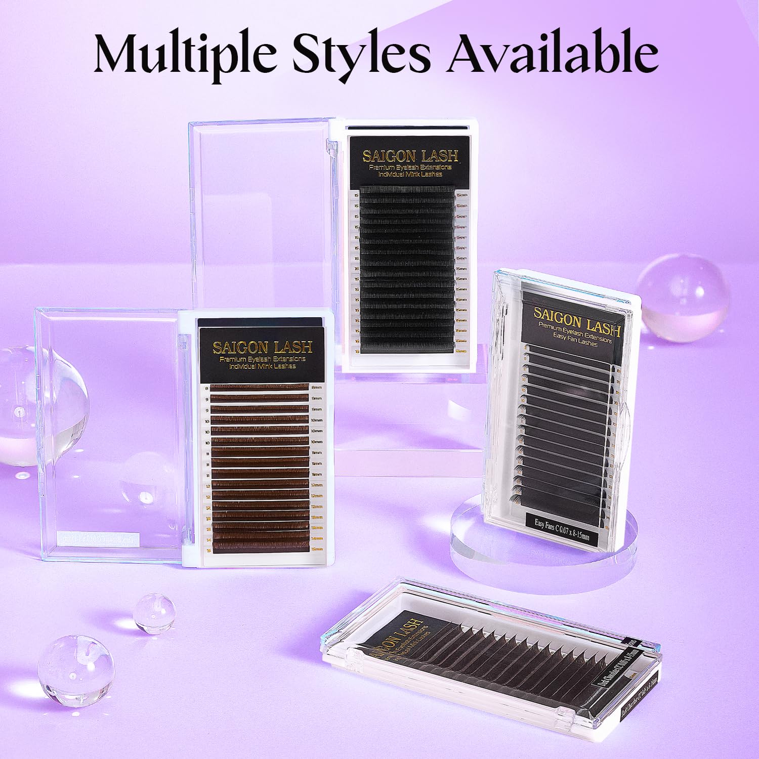 SAIGON LASH soft Korean PBT fiber for lightweight wear.
