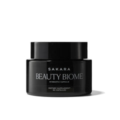 Packaging of SAKARA Beauty Biome with bottle