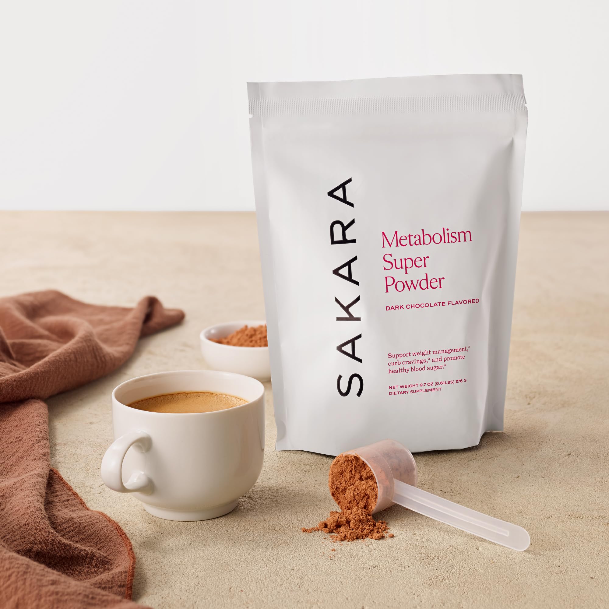 Preparing a chocolate flavored metabolism powder drink