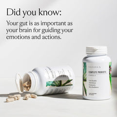 Graphic showing 11 targeted probiotic strains for gut health