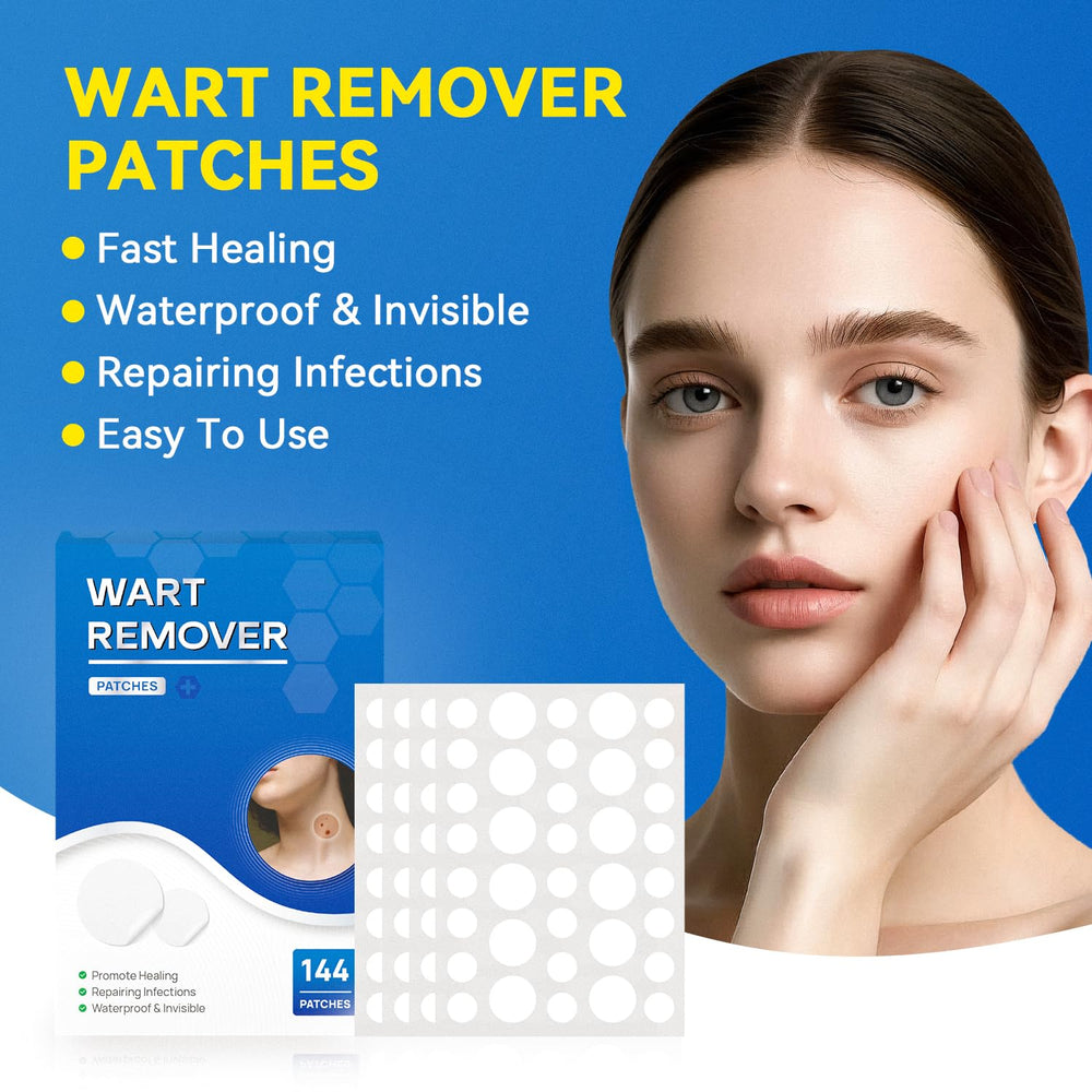 SAKIMA Wart Remover Patches on skin demonstrate discreet wart coverage during daily activities
