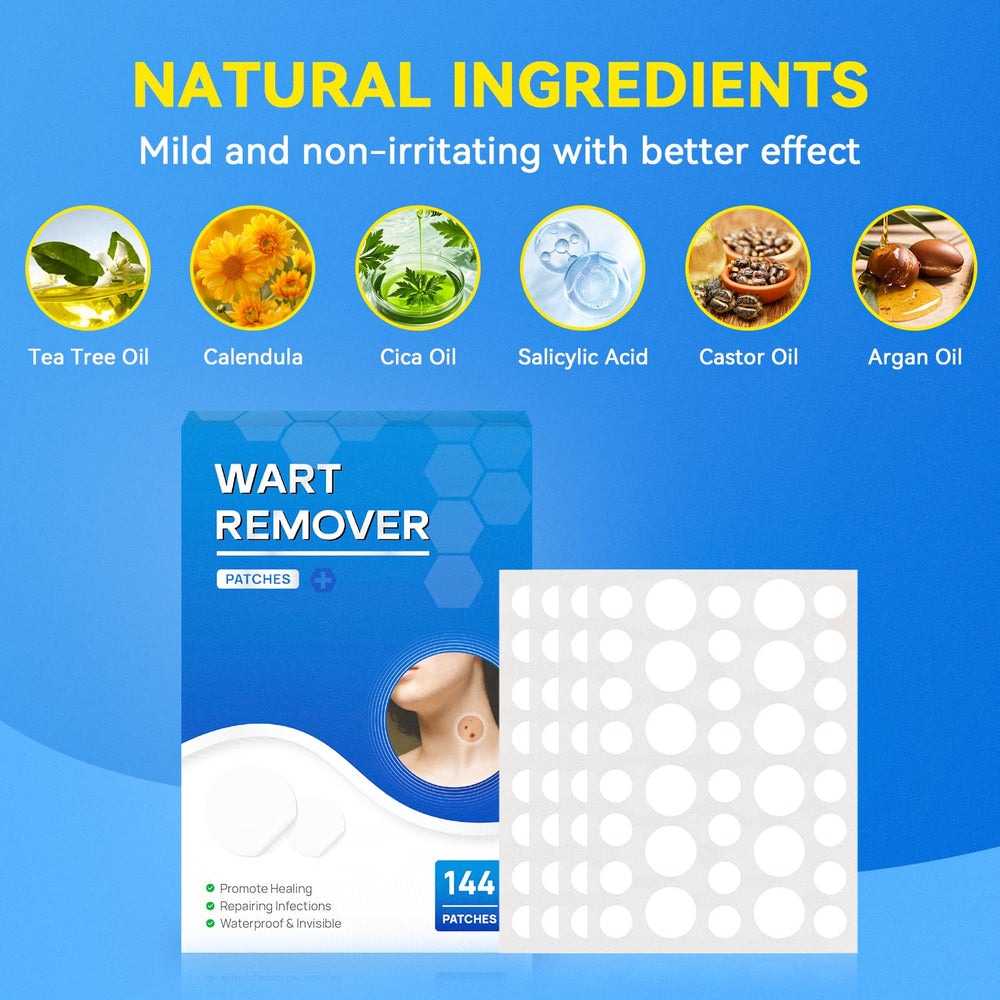 SAKIMA Wart Remover Patches are transparent, blending with skin for discreet wear