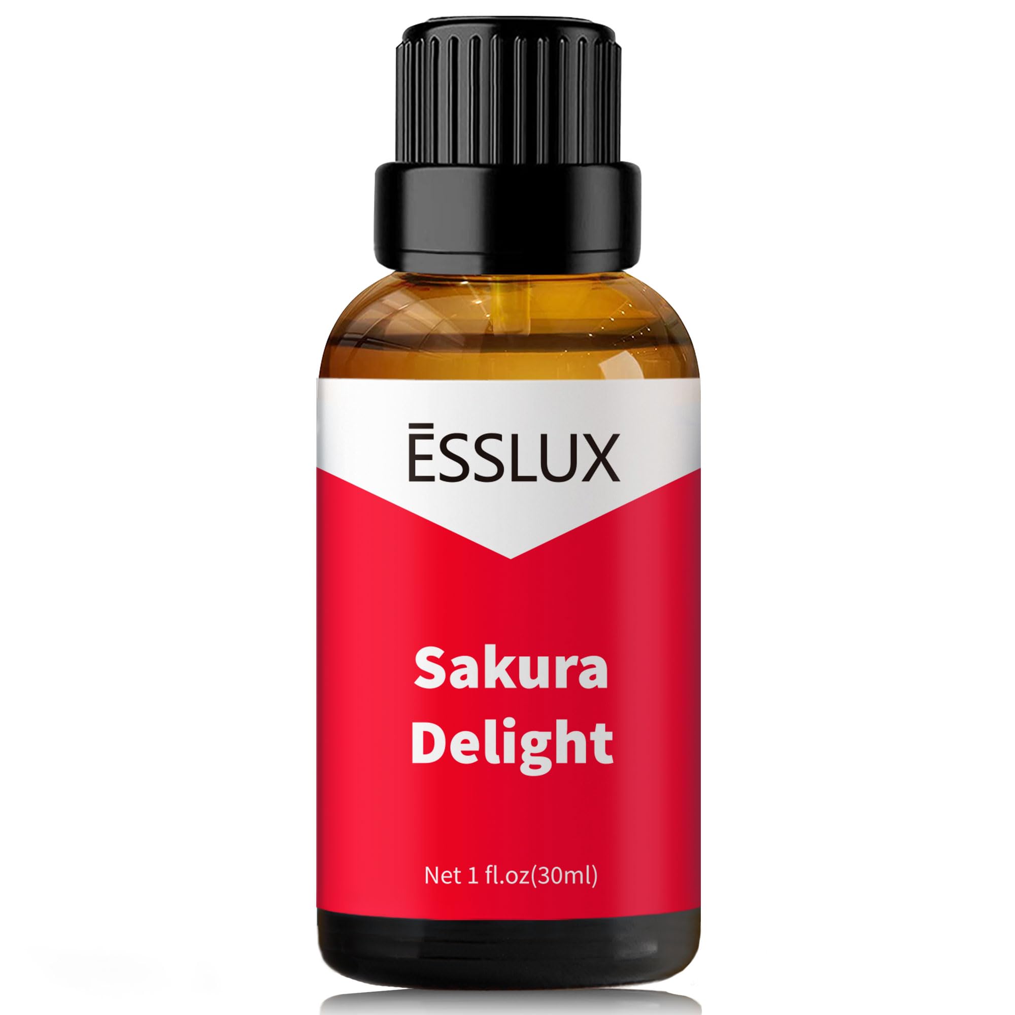 Sakura Delight fragrance oil in a 30 ml amber bottle.