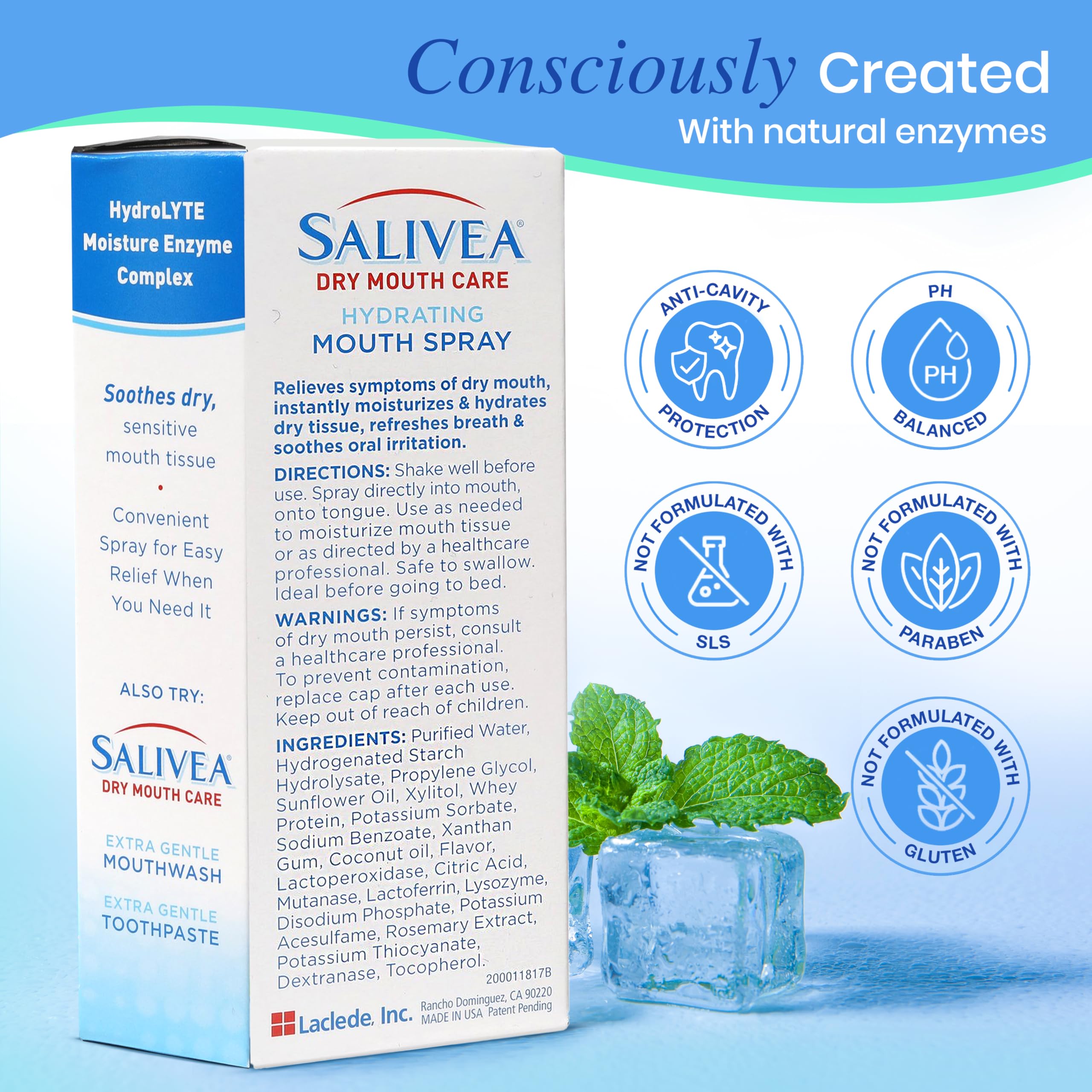 SALIVEA Extra Gentle Toothpaste with natural salivary enzymes