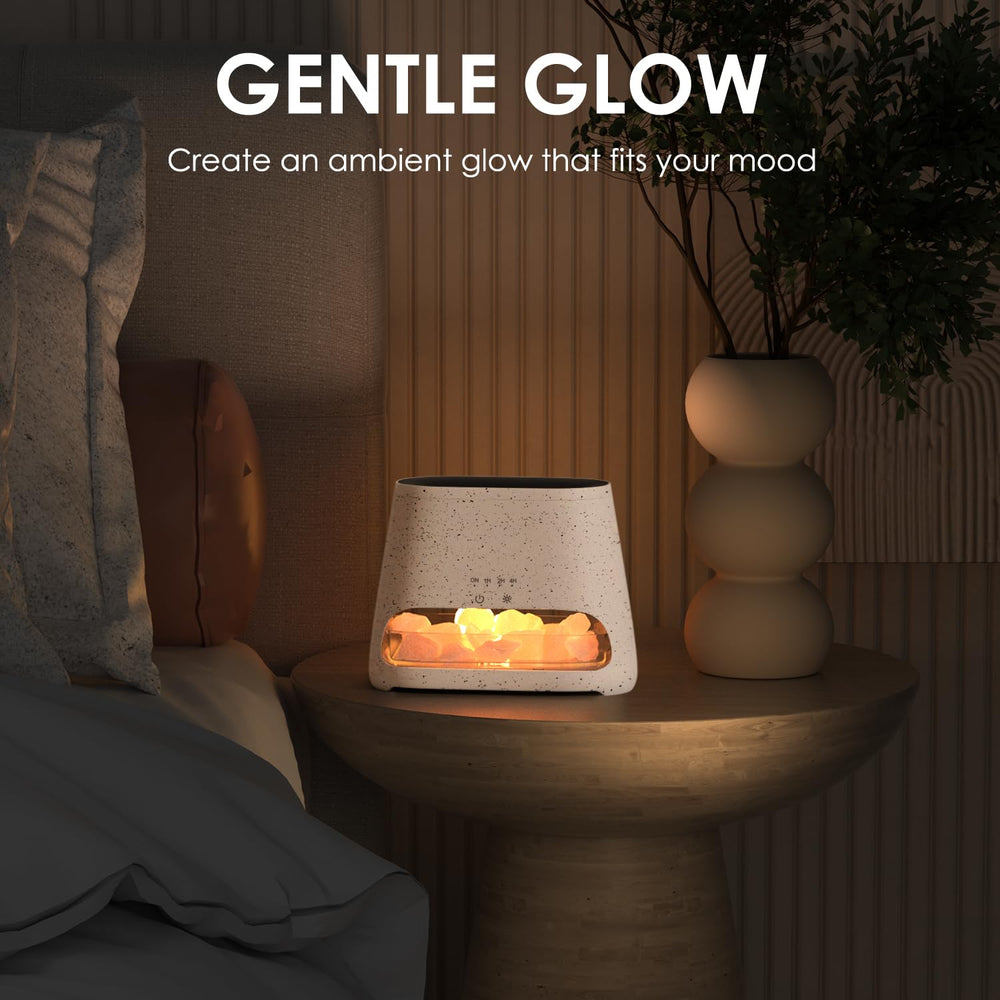 Four timer settings on SALKING salt lamp diffuser