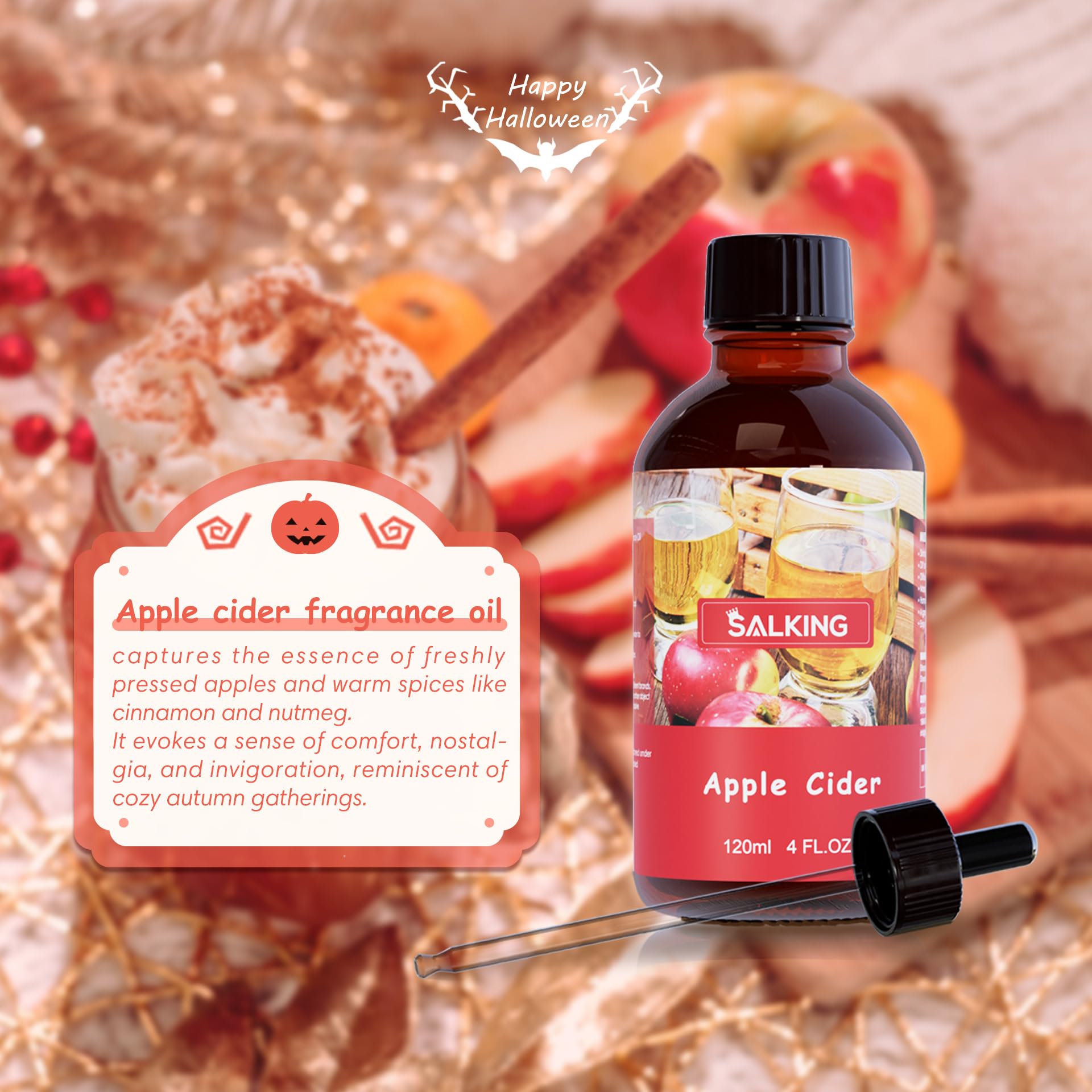 Apple cider fragrance oil for candle making