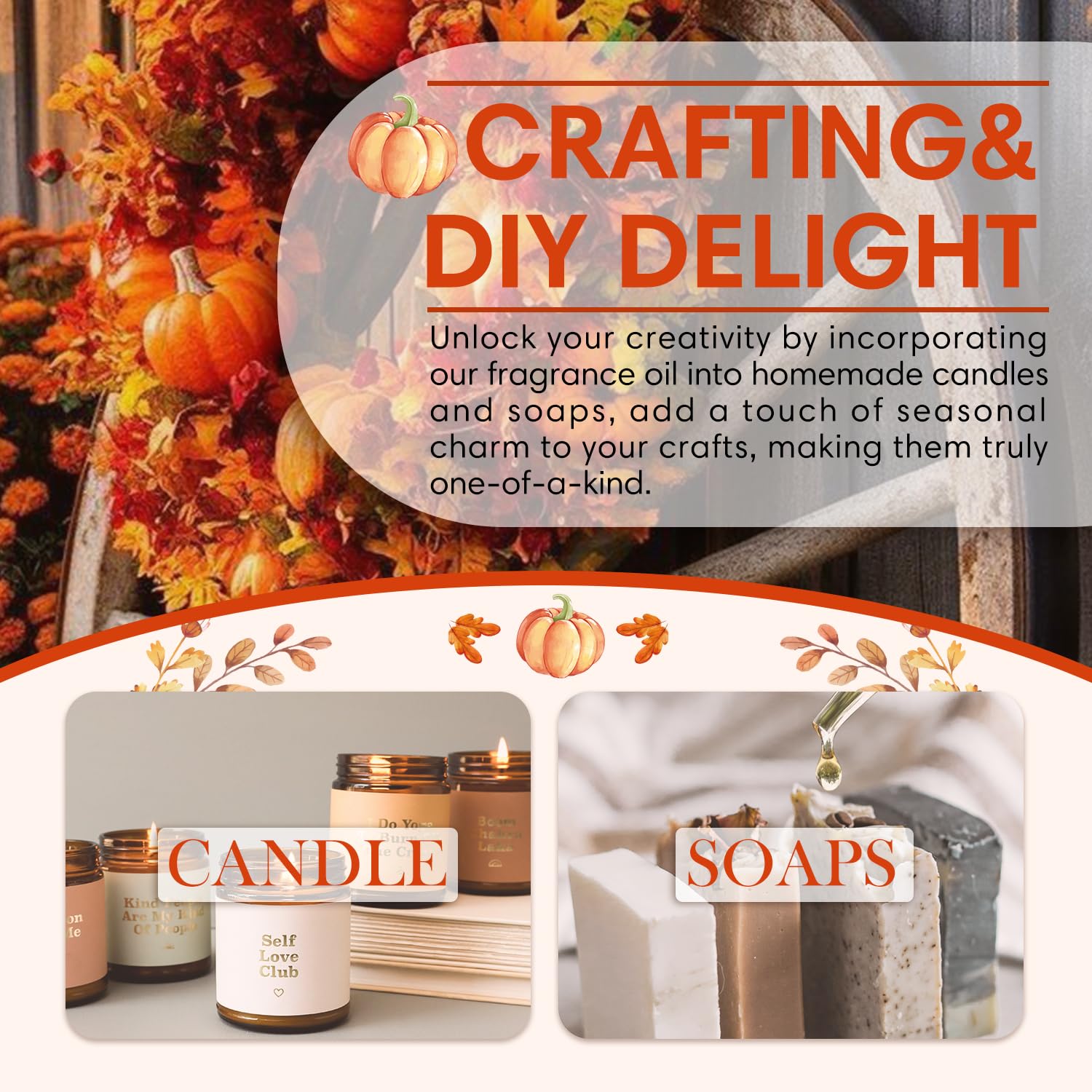 Autumn Wreath Fragrance Oil packaging close-up