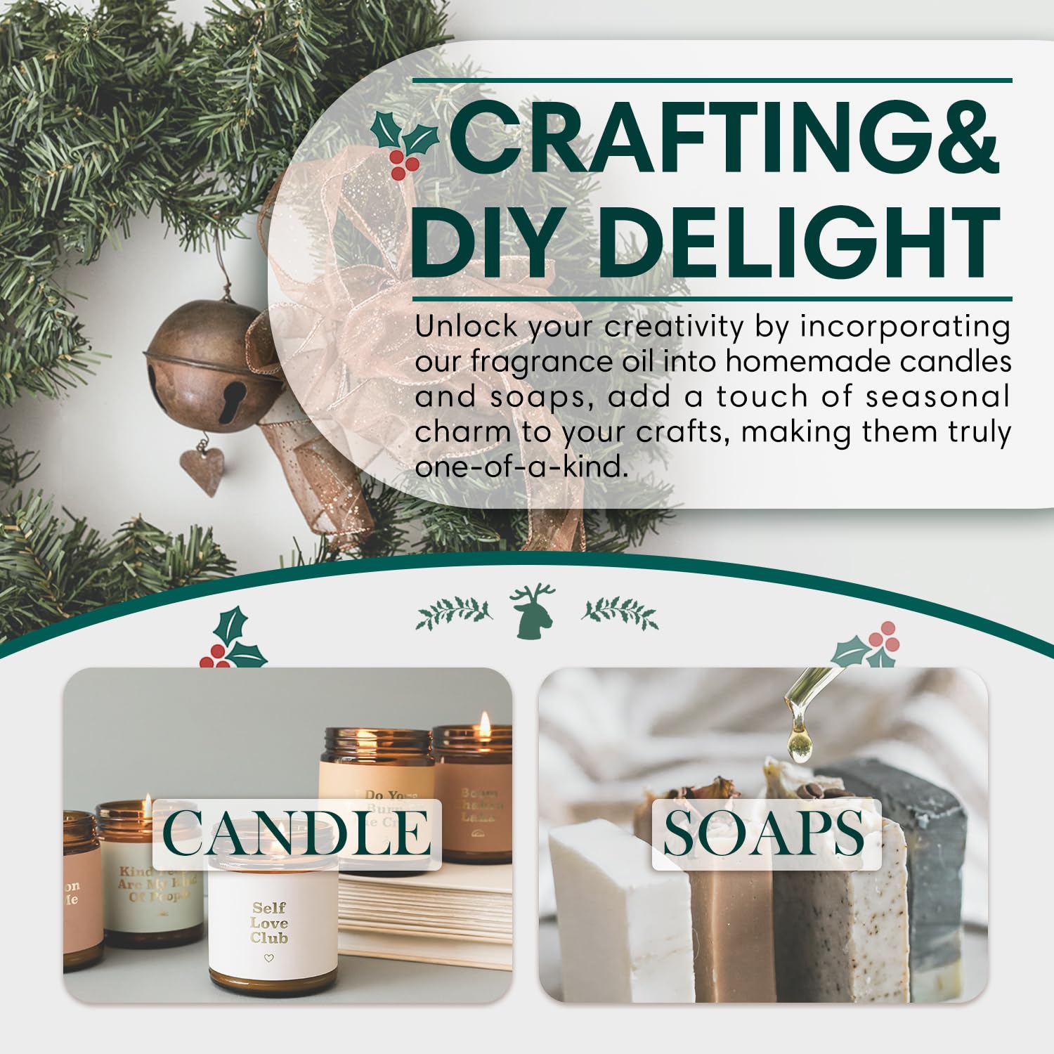 Christmas Wreath fragrance oil used for candle making