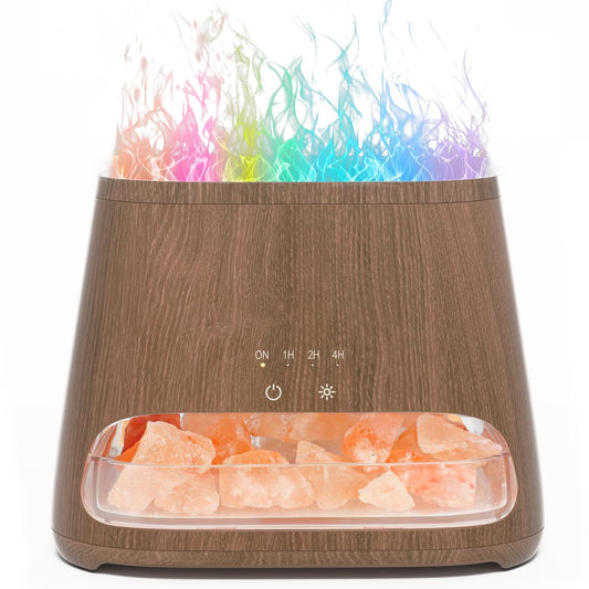 SALKING Colorful Flame Diffuser in dark finish, front view