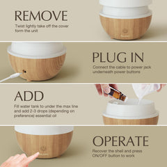 SALKING packaging and included accessories for 100ml diffuser