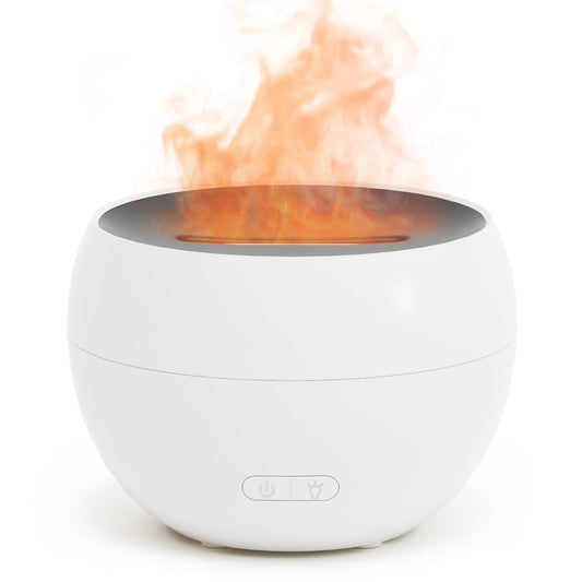 SALKING essential oil diffuser in white with flame ambience