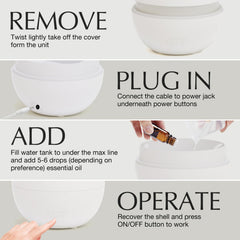 Gift-ready SALKING essential oil diffuser in white packaging