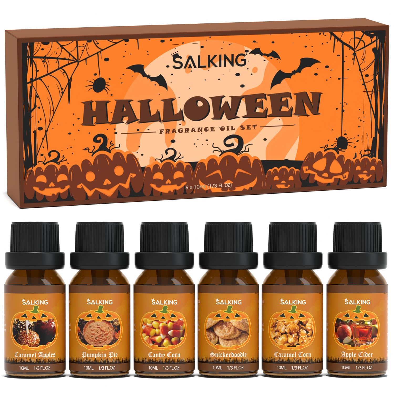 SALKING Halloween fragrance oils Pumpkin Pie bottle and packaging