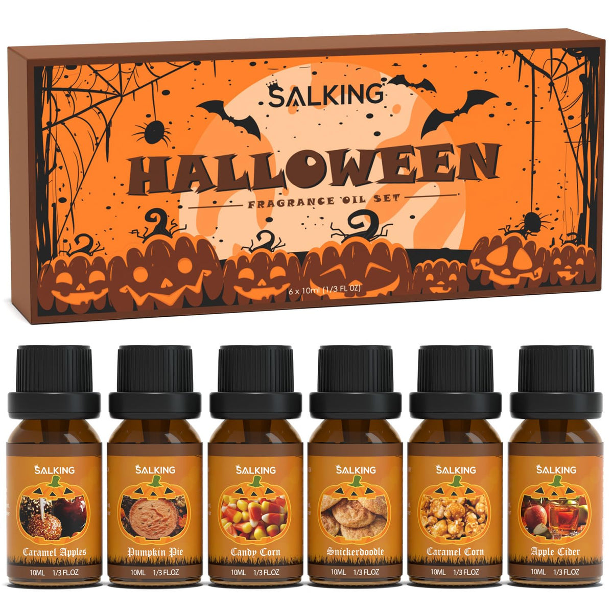 SALKING Halloween fragrance oils Pumpkin Pie bottle and packaging