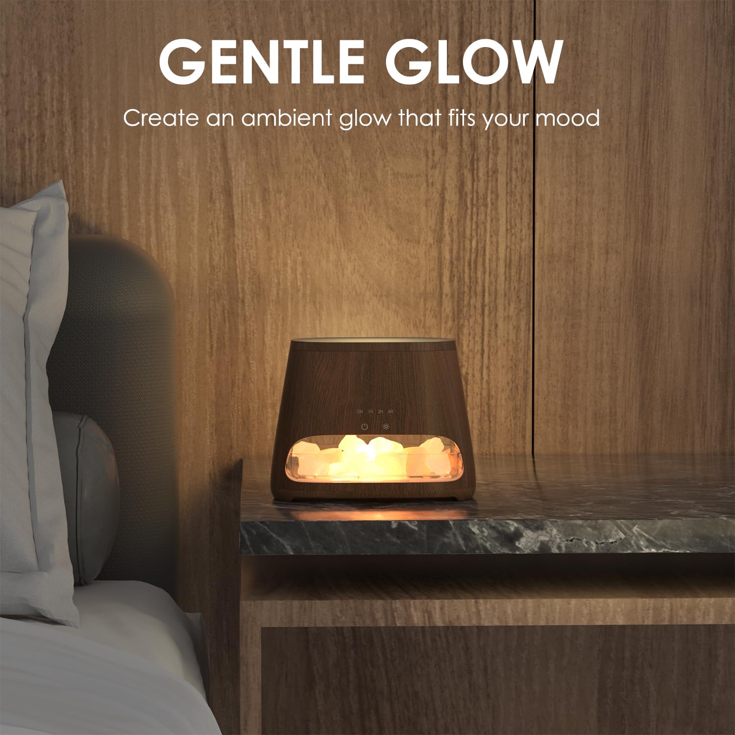 Product packaging for SALKING 2-in-1 Himalayan Salt Lamp Diffuser