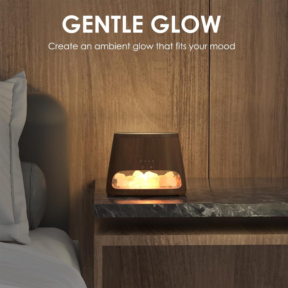 Product packaging for SALKING 2-in-1 Himalayan Salt Lamp Diffuser
