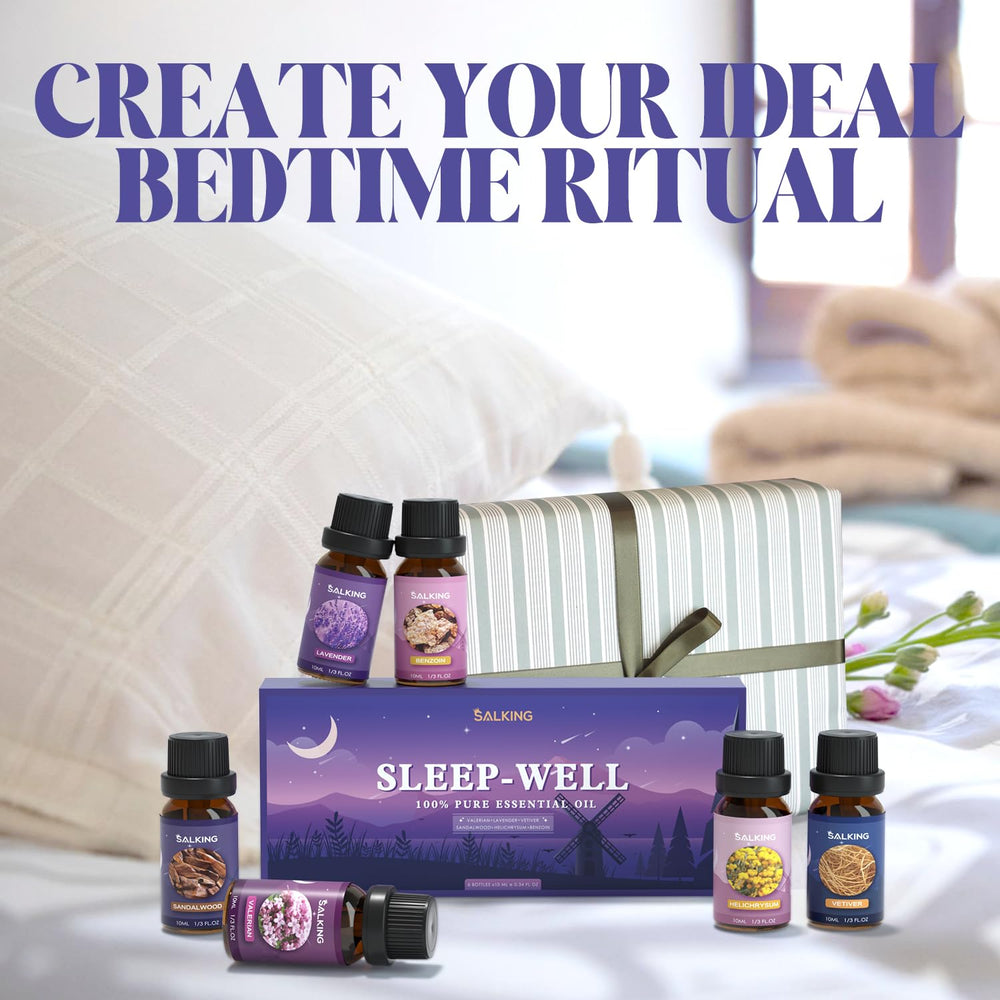 Helichrysum essential oil bottle from SALKING Sleep Set