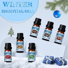 Amber glass bottles of SALKING winter fragrance oils