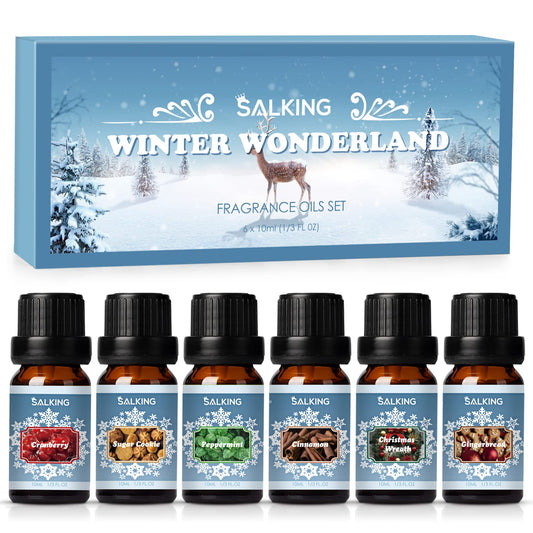 SALKING Winter Set 6 Premium Fragrance Oils packaging