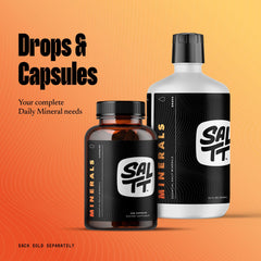 32 oz SALTT Minerals Drops bottle on countertop