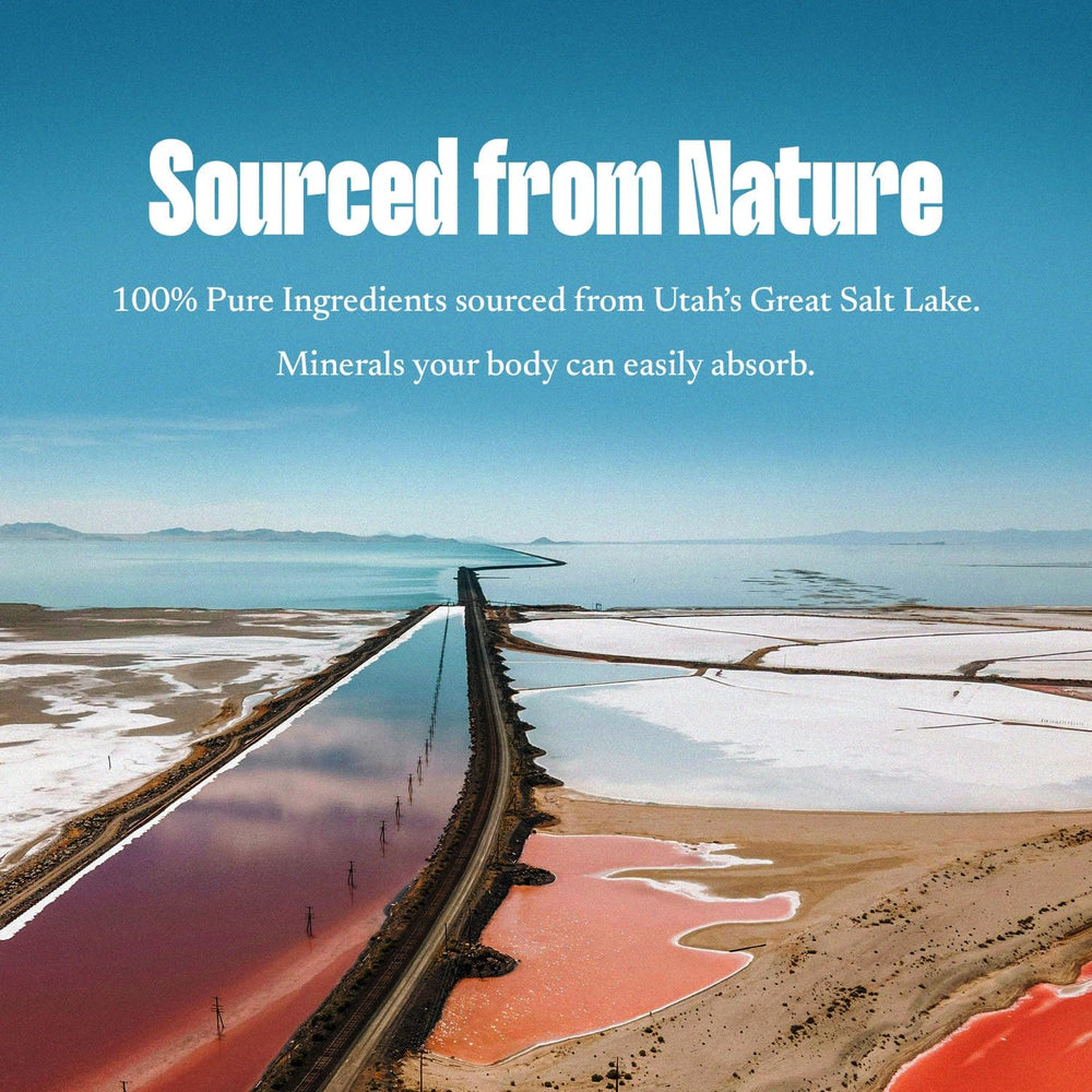Travel-size SALTT Minerals Drops bottle (2 oz) with label visible