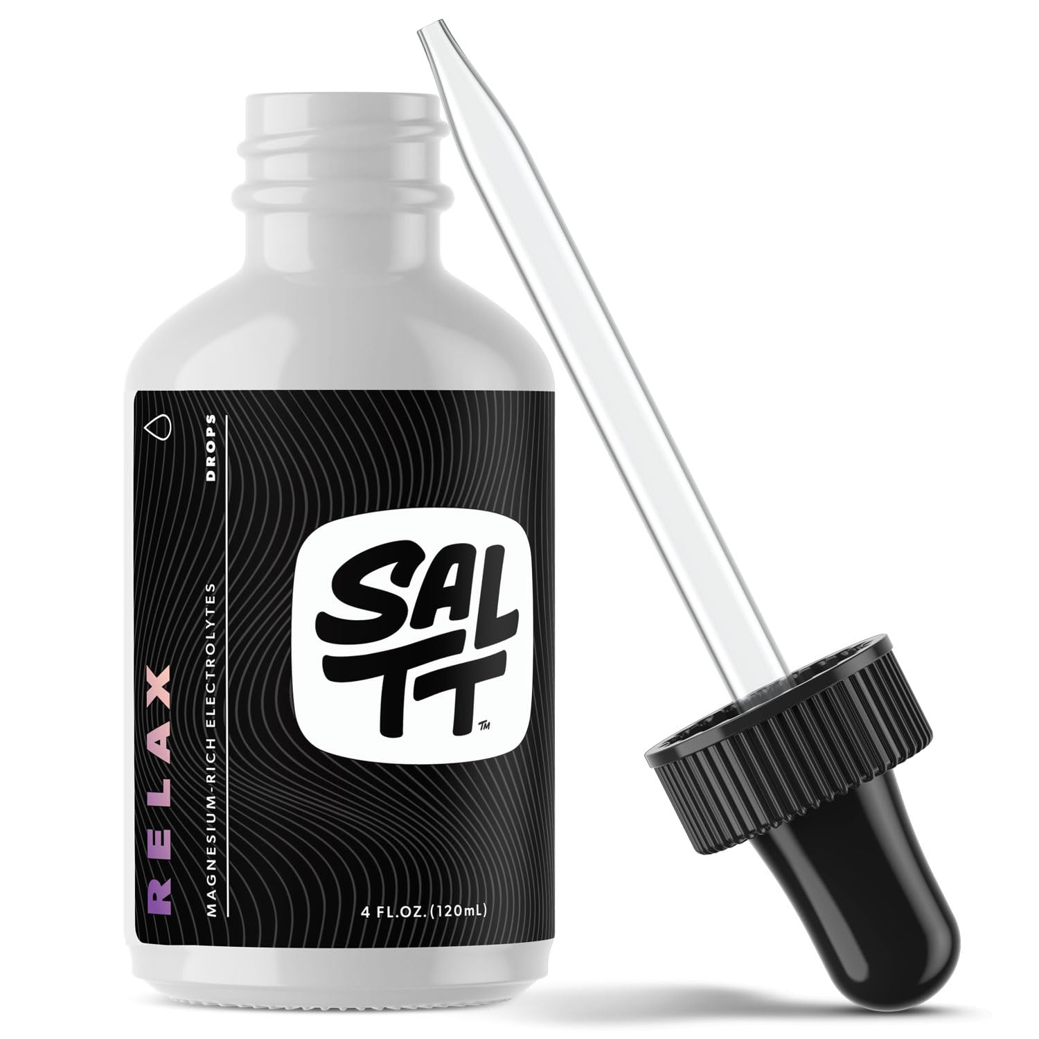 SALTT Relax Magnesium Drops bottle with dropper 120ml