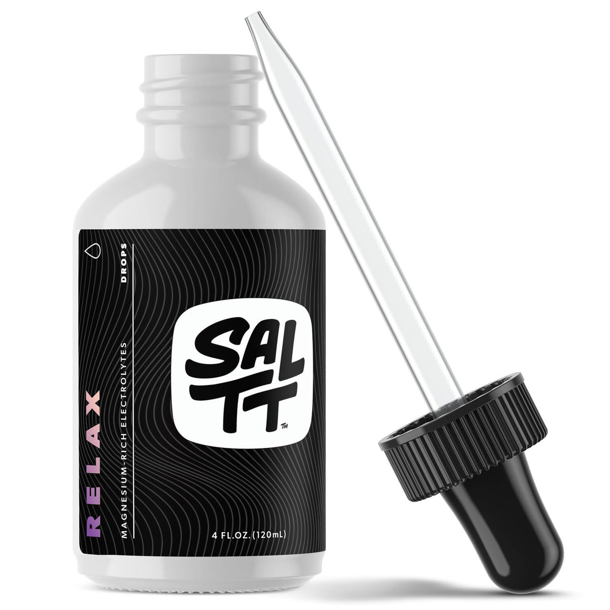 SALTT Relax Magnesium Drops bottle with dropper 120ml