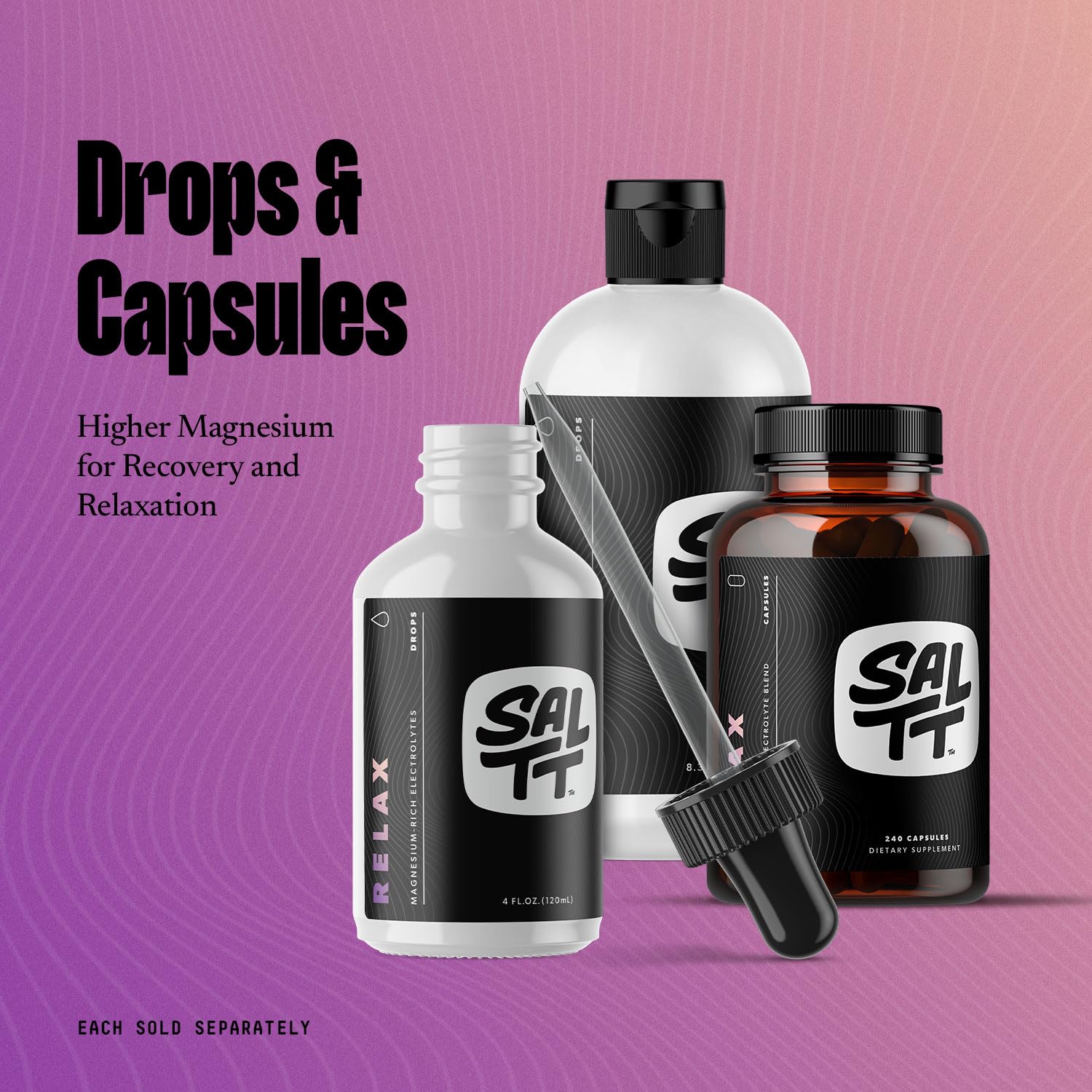 Packaging and box for SALTT Relax Magnesium Drops