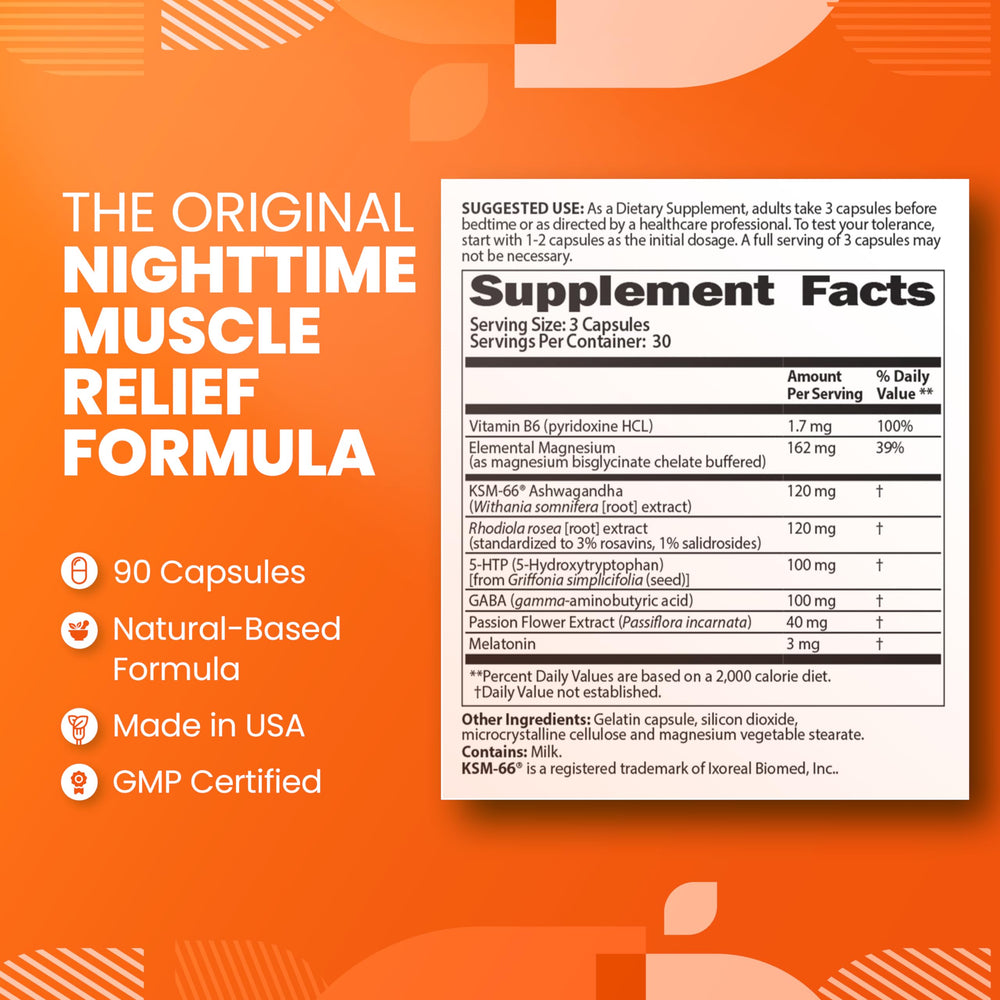 SaltWrap Mag R&R capsules close-up highlighting magnesium glycinate for gentle relief.