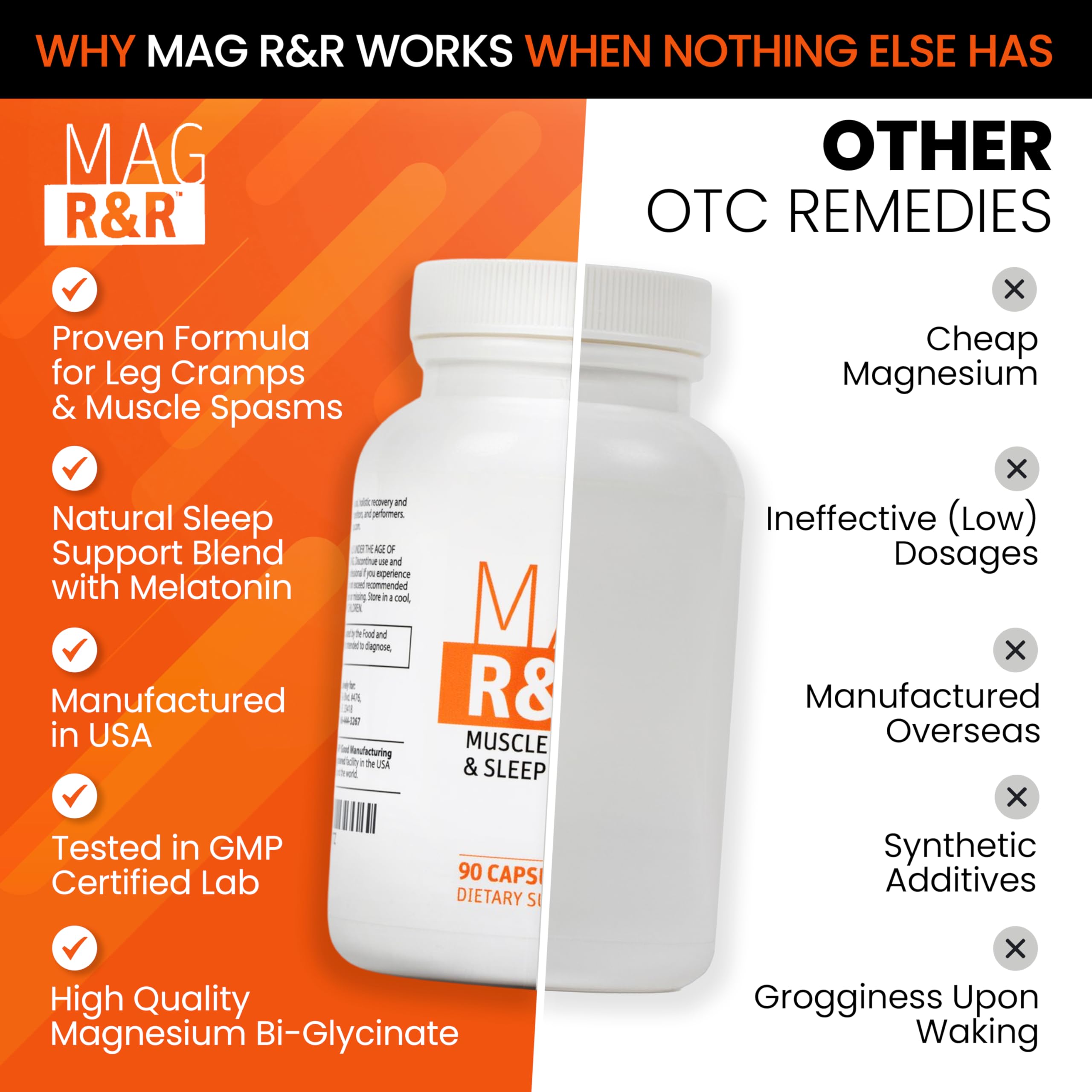 SaltWrap Mag R&R label detail highlighting 90-capsule count.