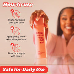 SALT.XO Yoni Gel Wash after use, skin feeling moisturized and refreshed.