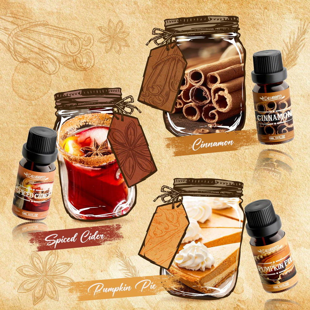 Apple cider fragrance oil 6x10ml by SALUBRITO
