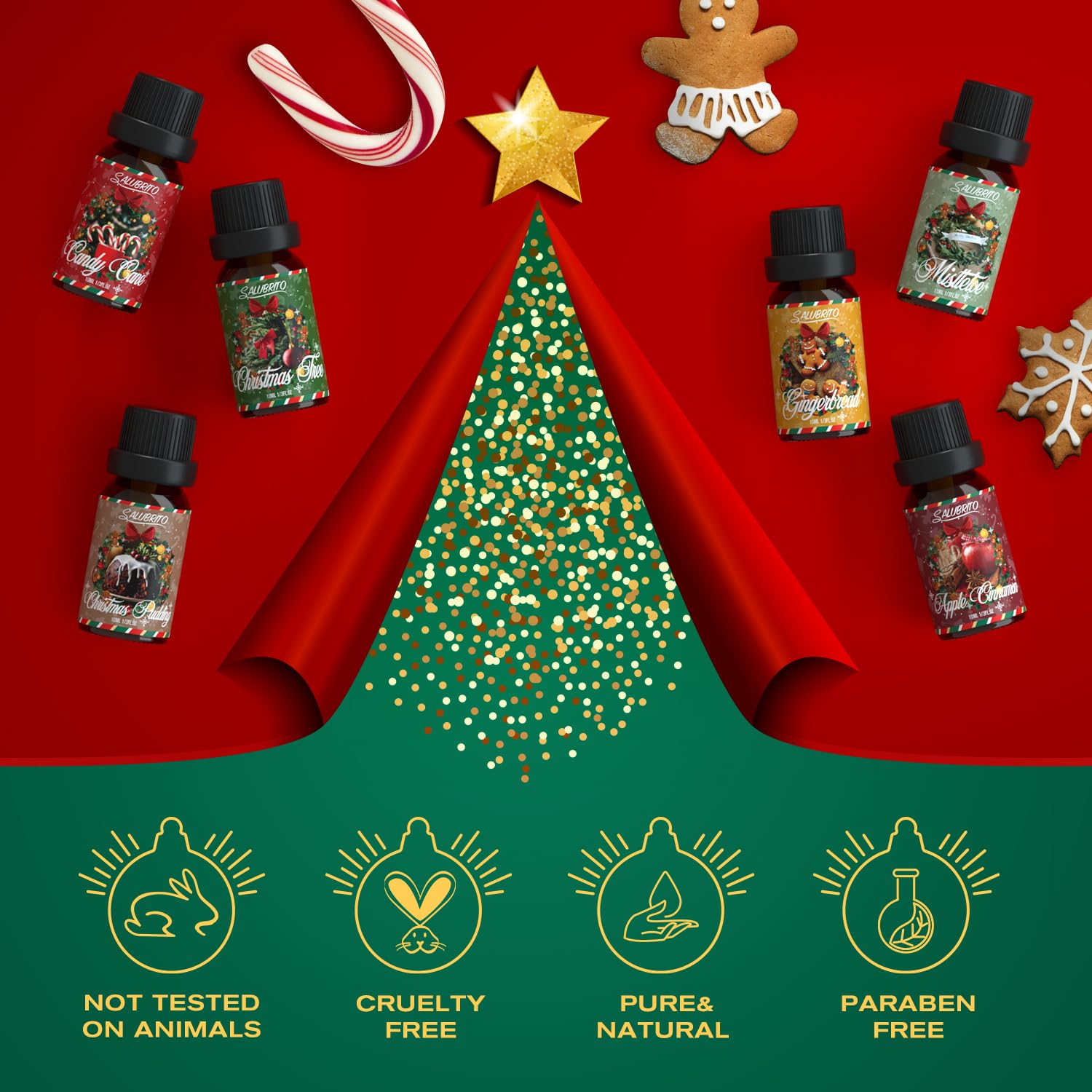 Candy Cane fragrance oil bottle for diffusers