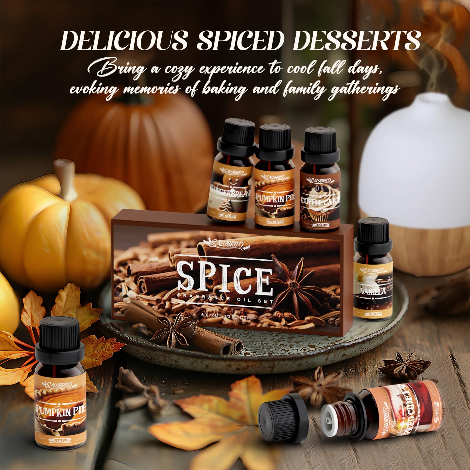 Coffee cake fragrance oil 6x10ml by SALUBRITO